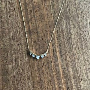 Adina Reyter Amigos Five Diamond Curve Necklace